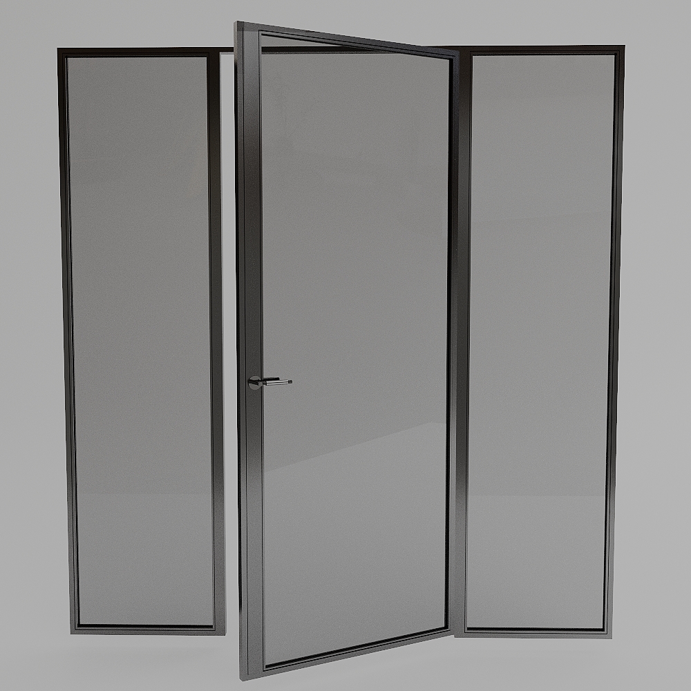 Double action steel door — DHA-CL configuration opens both directions