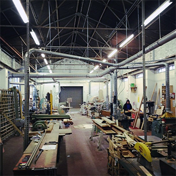 A picture of our Nottingham workshop (though we can work on projects throughout the UK)