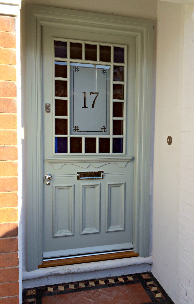 1930s door in the Devonshire style with margin glazing