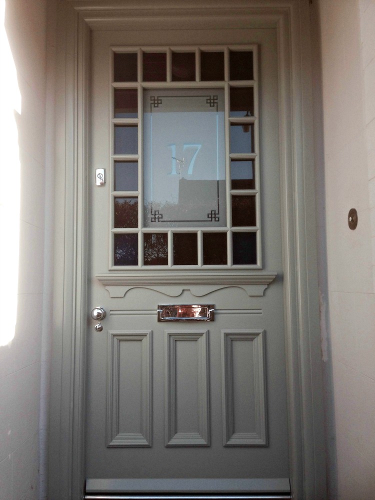 1930s door in the Devonshire style with margin glazing